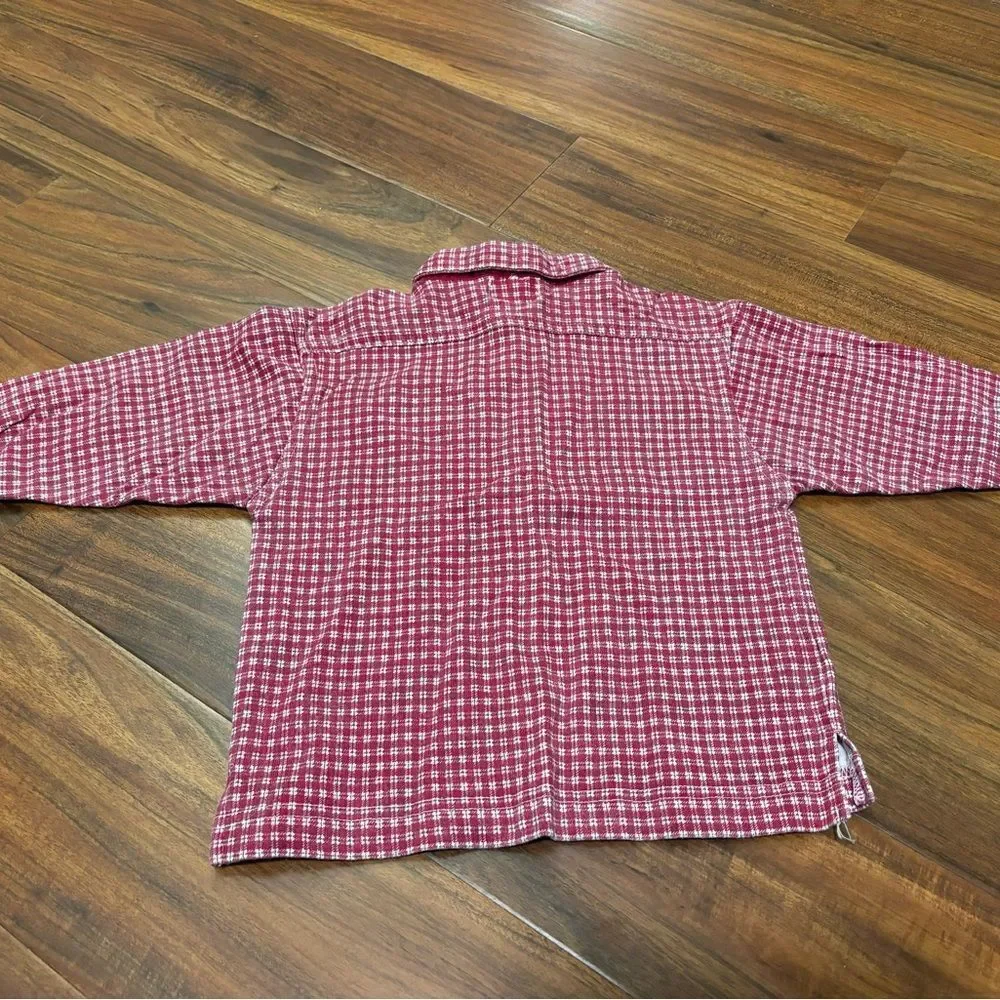 The Children’s Place Vintage Red Plaid Long Sleeve Heavy Shirt